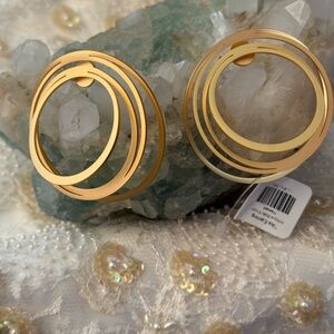 Shop Khoi Elegant Gold Circular Earrings